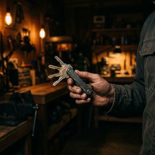 Key organizer in hand