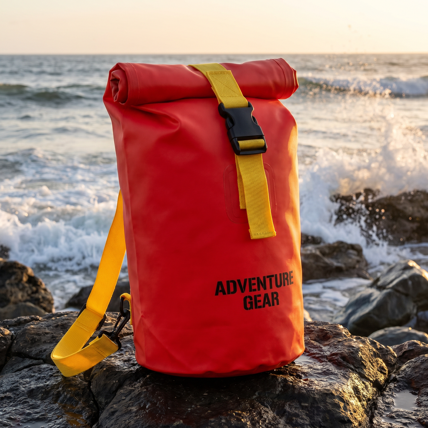 Red 10L waterproof dry bag