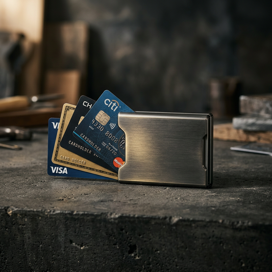 Aluminum RFID wallet hero