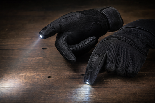 LED Flashlight Work Gloves