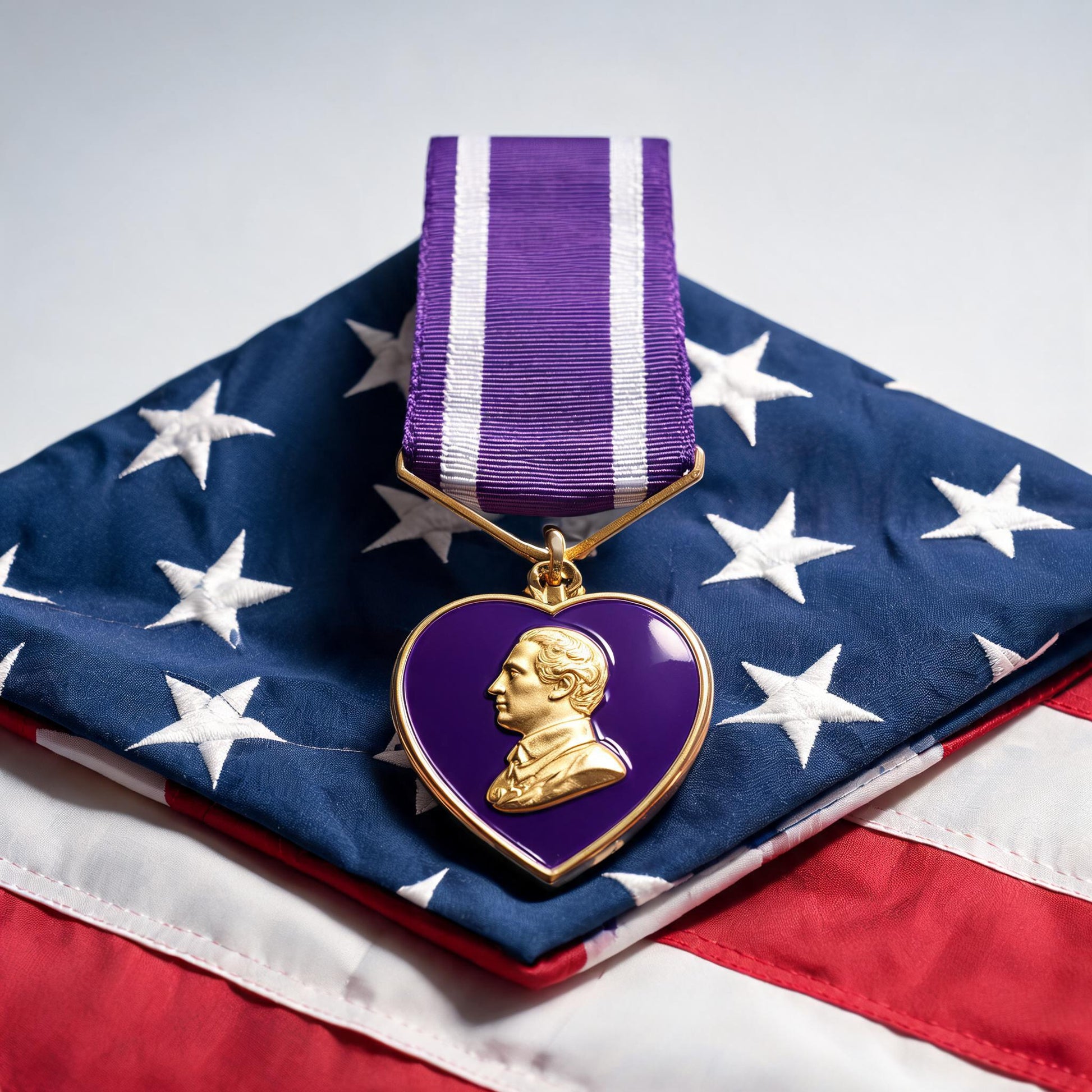 Purple Heart Memorial Display Medal
