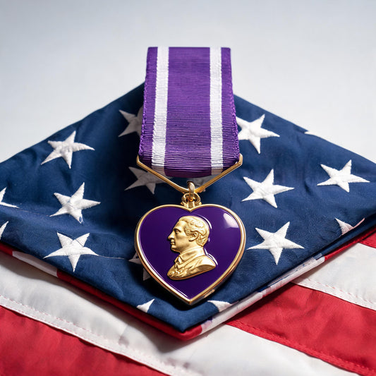 Purple Heart Memorial Display Medal